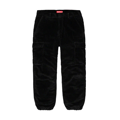 Supreme Wide Wale Corduroy Cargo Pant Black