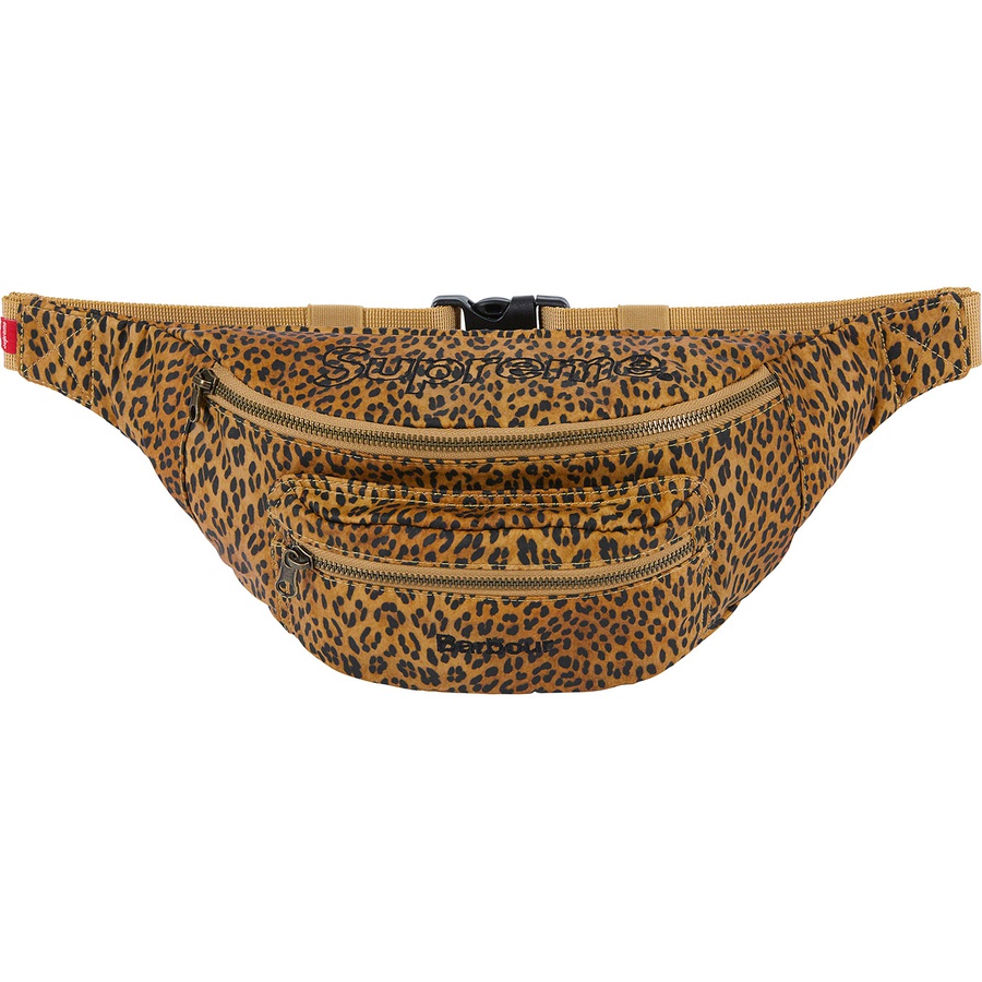 Supreme Barbour Waxed Cotton Waist Bag Leopard - Novelship