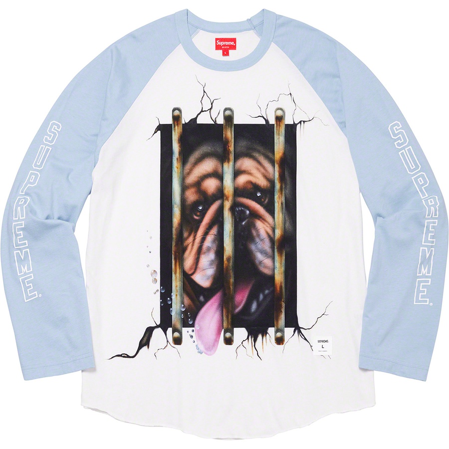 Supreme Dog Raglan L/S Top Blue - Novelship