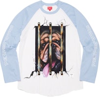 Supreme Dog Raglan L/S Top Blue Supreme Dog Raglan L/S Top Blue