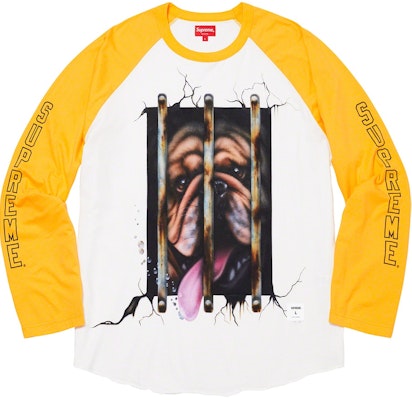 Supreme Dog Raglan L/S Top Yellow Buy Supreme Dog Raglan L/S Top Yellow