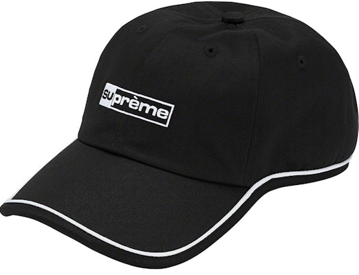 Supreme Piping 6-Panel Black Buy Supreme Piping 6-Panel Black
