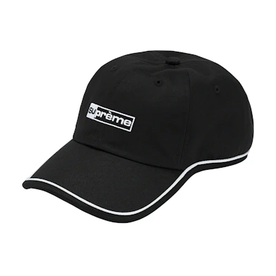 Supreme Piping 6-Panel Black