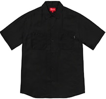 Supreme Silk S/S Work Shirt Black Supreme Silk S/S Work Shirt Black
