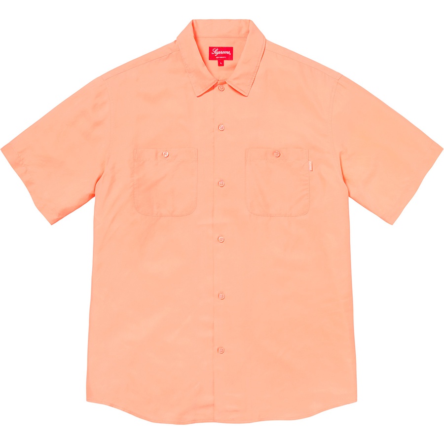 Supreme Silk S/S Work Shirt Peach - Novelship
