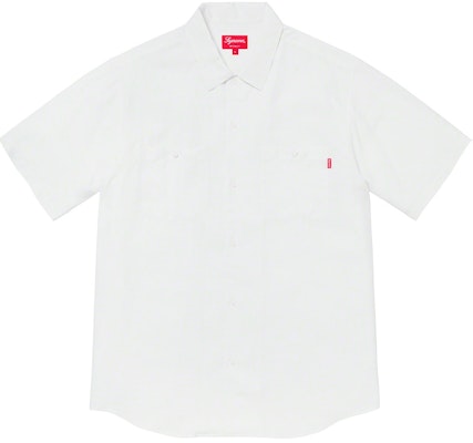 Supreme Silk S/S Work Shirt White Buy Supreme Silk S/S Work Shirt White