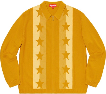 Supreme Stars Sweater Zip Up Polo Emas Buy Supreme Stars Sweater Zip Up Polo Emas