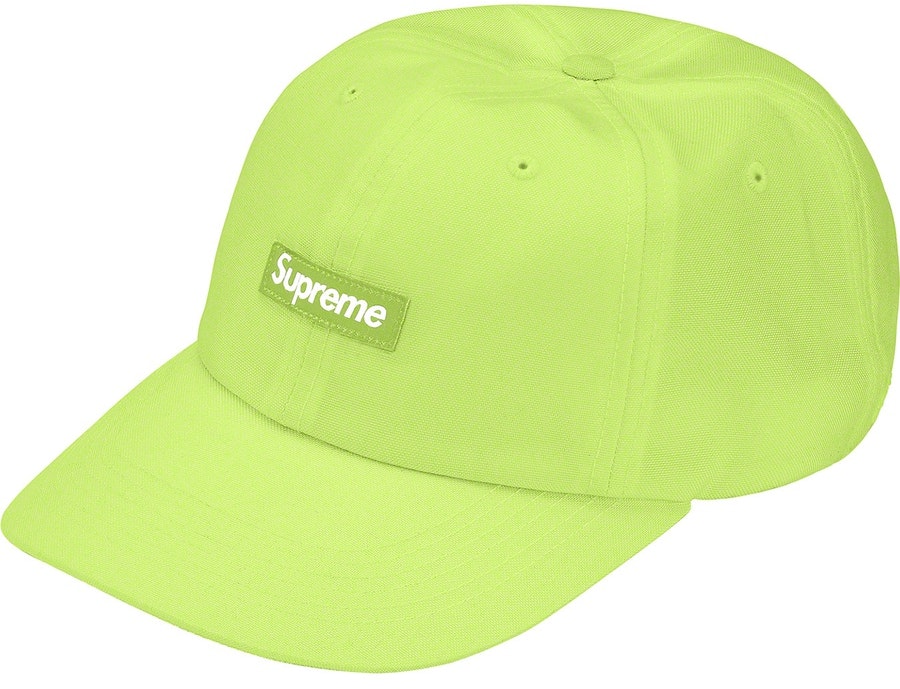 supreme-cordura-small-box-6-panel-lime