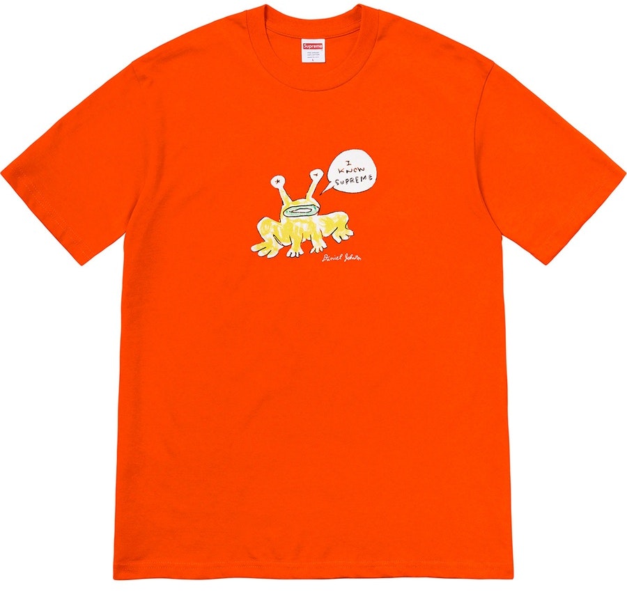supreme-daniel-johnston-frog-tee-orange