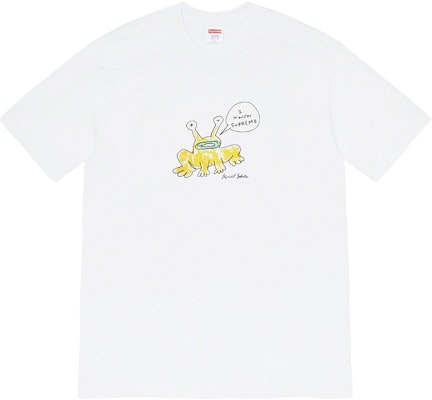 Supreme 丹尼尔·约翰斯顿 青蛙T恤 白色 Buy Supreme 丹尼尔·约翰斯顿 青蛙T恤 白色