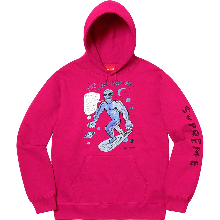 Supreme Daniel Johnston Hooded Sweatshirt Fuchsia - Novelship