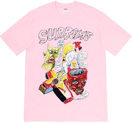 Supreme Daniel Johnston Tee Light Pink Buy Supreme Daniel Johnston Tee Light Pink