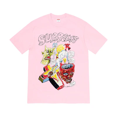 Supreme Daniel Johnston Tee Light Pink