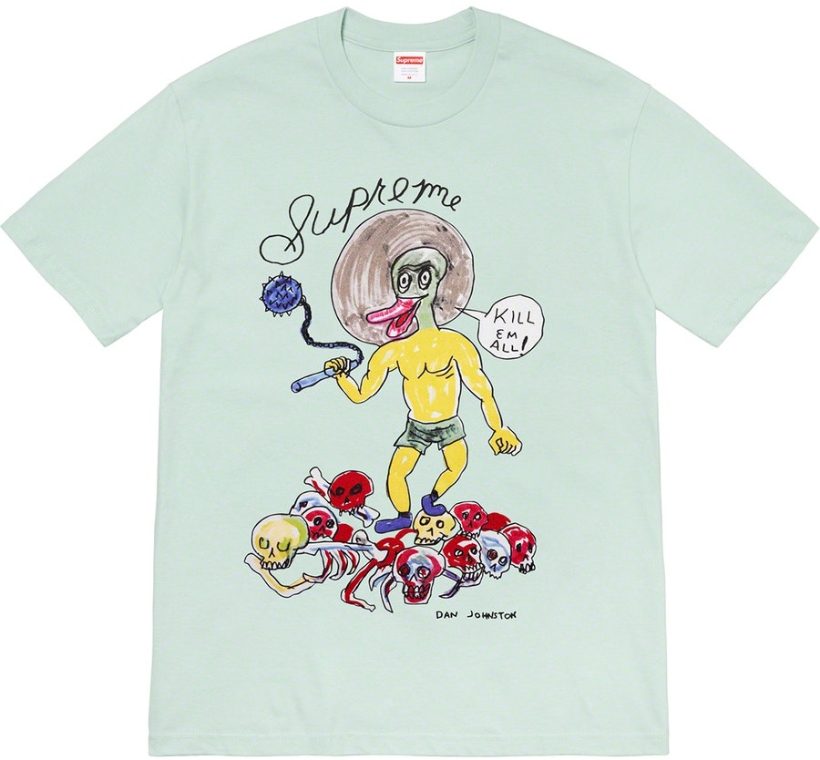 supreme-daniel-johnston-kill-em-all-tee-light-teal