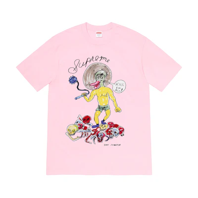 Supreme Daniel Johnston Kill Em All Tee Light Pink