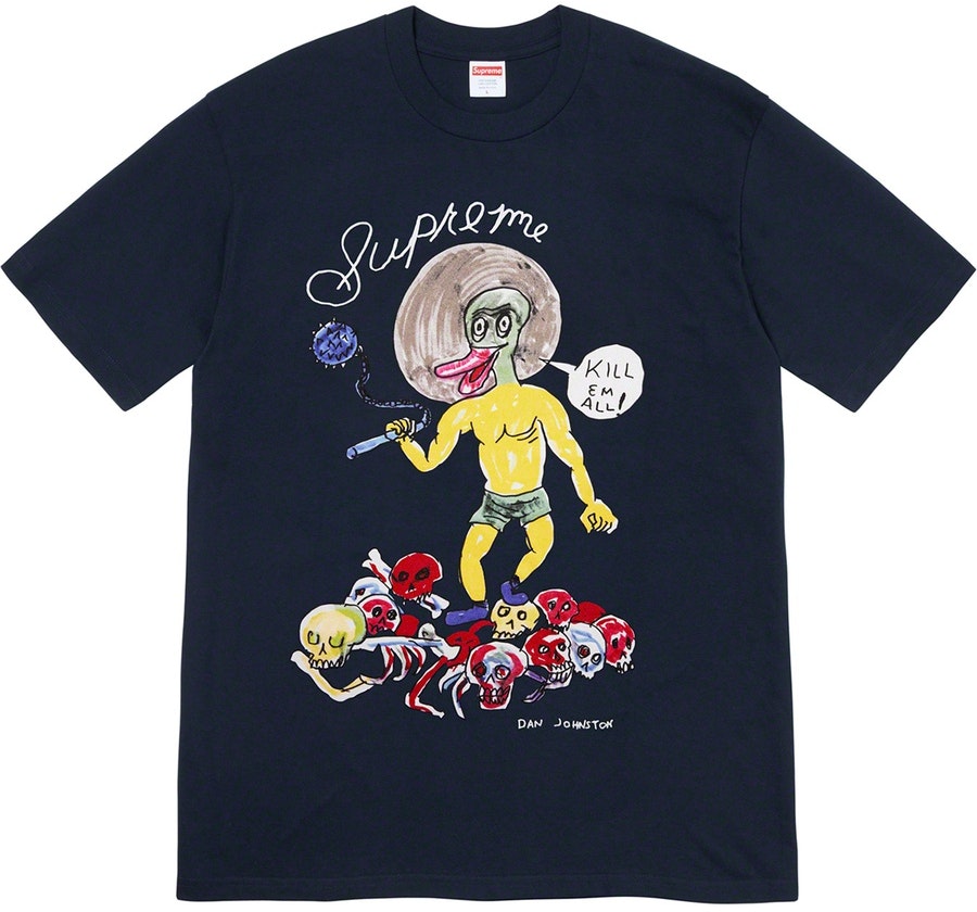 supreme-daniel-johnston-kill-em-all-tee-navy