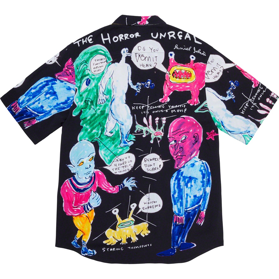 Supreme Daniel Johnston Rayon S/S Shirt Black - Novelship