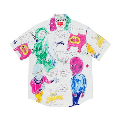 Supreme Daniel Johnston Rayon S/S Shirt White