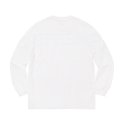Supreme Overdyed L/S Top White