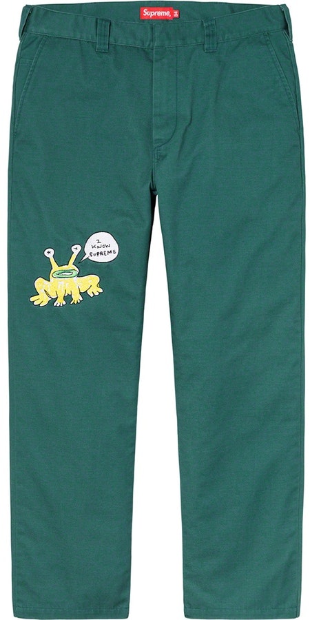 supreme-daniel-johnston-embroidered-work-pant-work-green