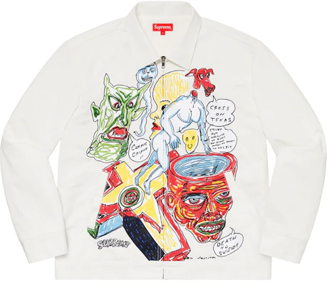 Supreme Daniel Johnston 刺繡工作外套 白色 Buy Supreme Daniel Johnston 刺繡工作外套 白色