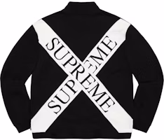 Supreme Cross Half Zip Sweatshirt Black Supreme Cross Half Zip Sweatshirt Black