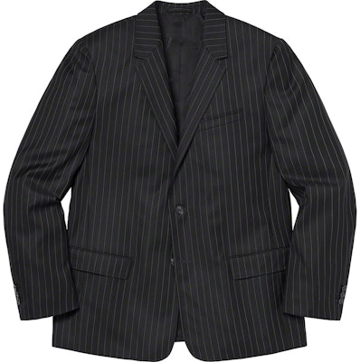 Supreme Wool Suit Black Pinstripe Order Supreme Wool Suit Black Pinstripe