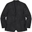 Order Supreme Wool Suit Black Pinstripe