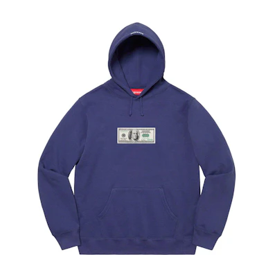 Supreme Franklin Hoodie Washed Navy