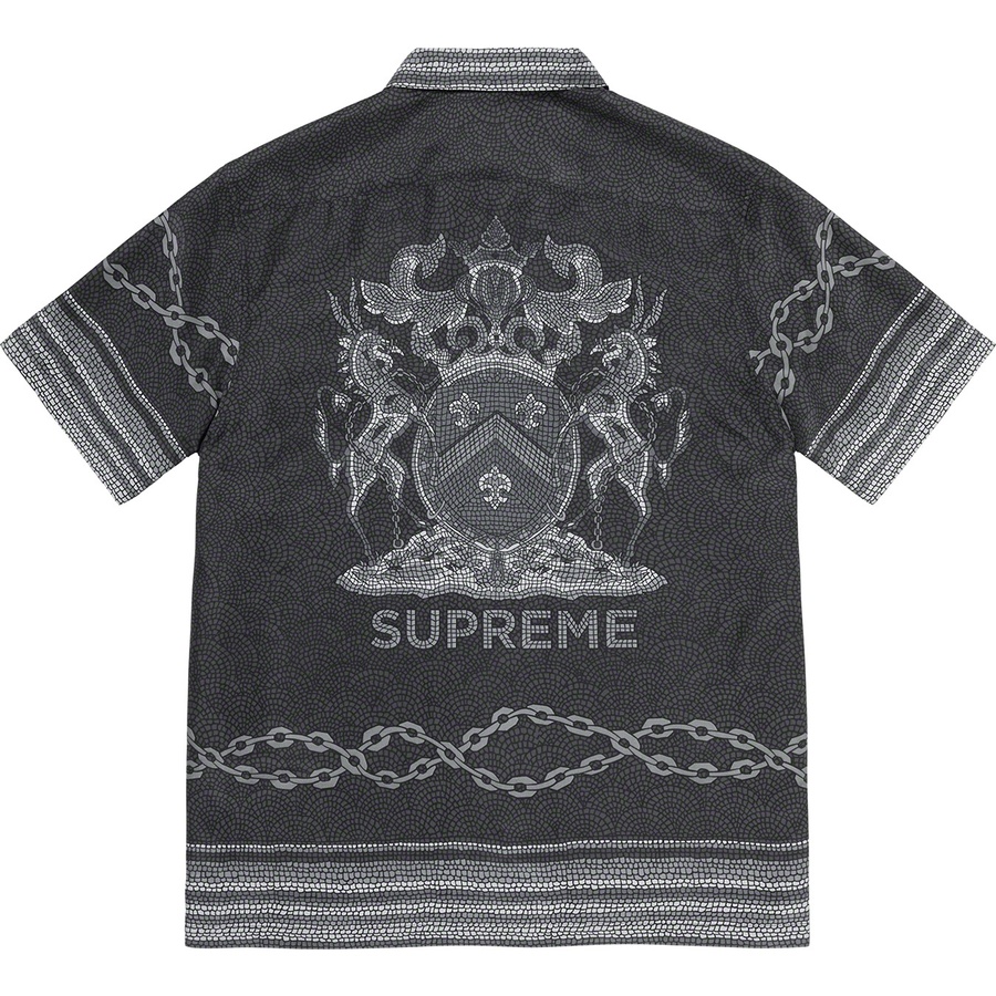 Supreme Mosaic Silk S/S Shirt Black - Novelship