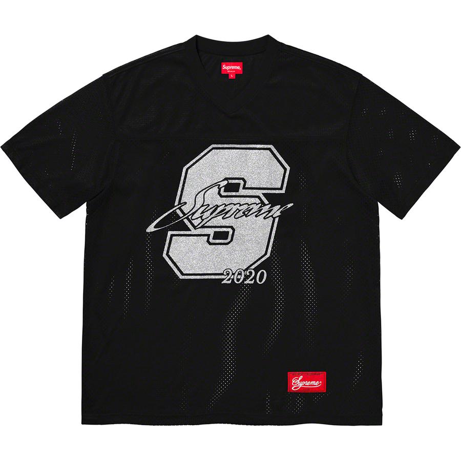 Supreme Glitter Football Top Black
