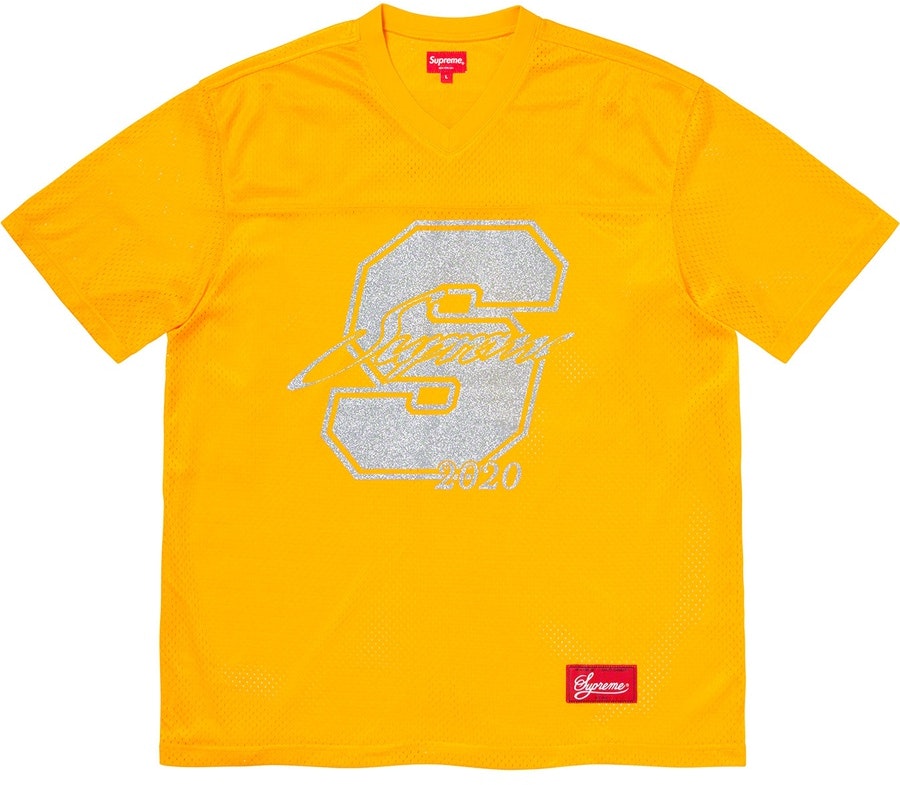 supreme-glitter-football-top-yellow