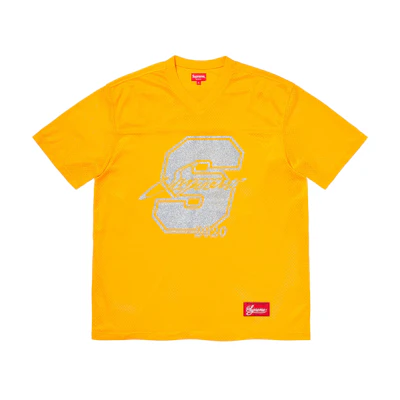 Supreme Glitter Football Top Yellow