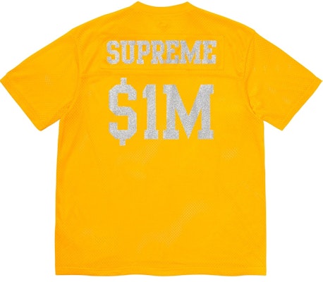 Supreme Glitter Football Top Yellow Order Supreme Glitter Football Top Yellow