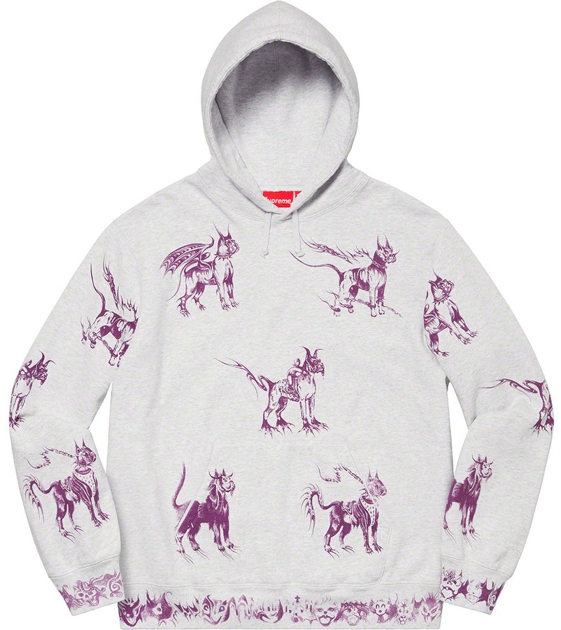 supreme-animals-hooded-sweatshirt-ash-grey
