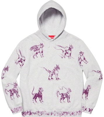 Supreme 动物连帽卫衣 灰色 Buy Supreme 动物连帽卫衣 灰色