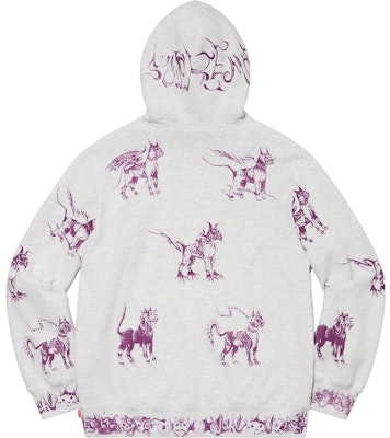 Supreme 动物连帽卫衣 灰色 Order Supreme 动物连帽卫衣 灰色