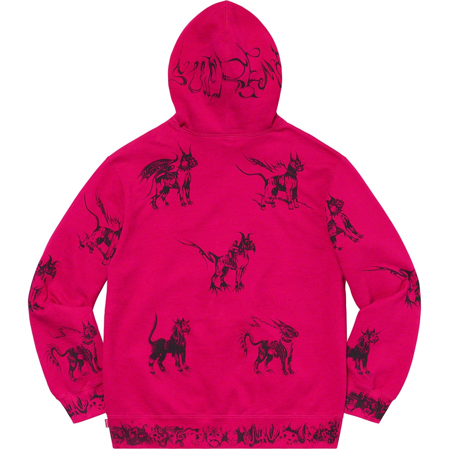 Supreme Animals Hooded Sweatshirt Fuchsia - Novelship
