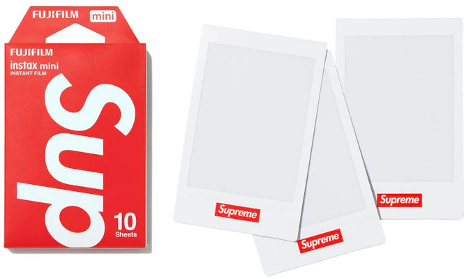 Supreme 富士膠片 Instax Mini 即影即有相紙 (10 張) Buy Supreme 富士膠片 Instax Mini 即影即有相紙 (10 張)
