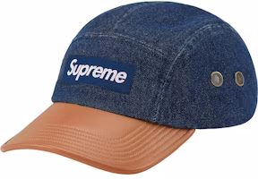 Supreme 2-Tone Denim Camp Cap Blue Supreme 2-Tone Denim Camp Cap Blue