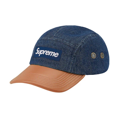 Supreme 2-Tone Denim Camp Cap Blue