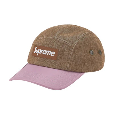 Supreme 2-Tone Denim Camp Cap Brown