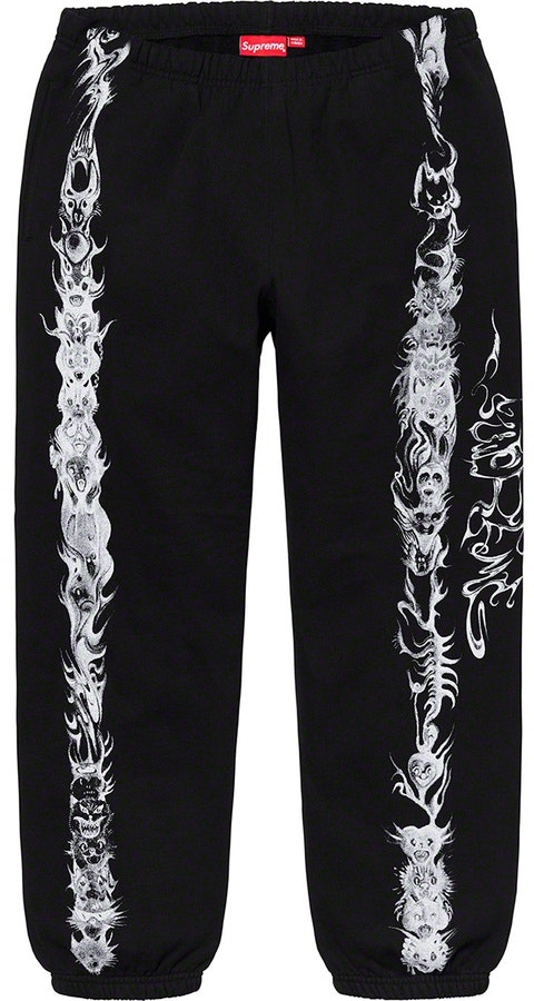 supreme-animals-sweatpant-black