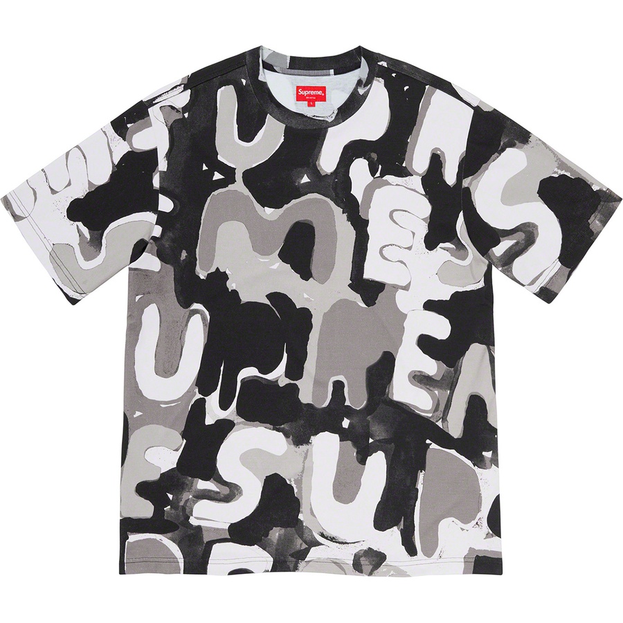 Supreme Painted Logo S/S Top Black - Novelship