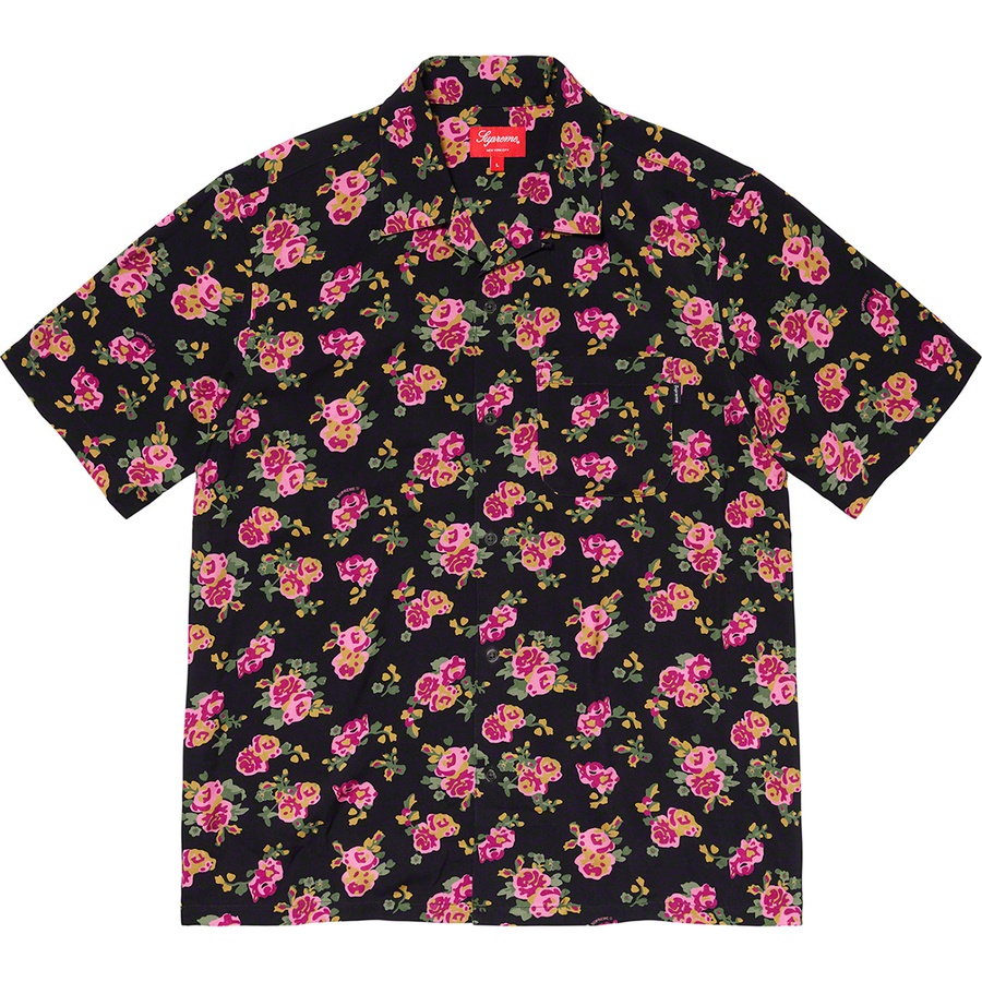 Supreme Floral Rayon S/S Shirt Black - Novelship