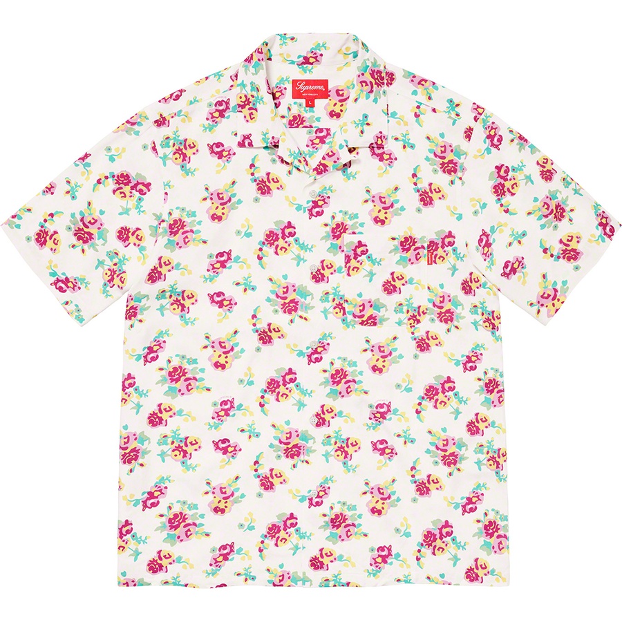 Supreme Floral Rayon S/S Shirt White - Novelship