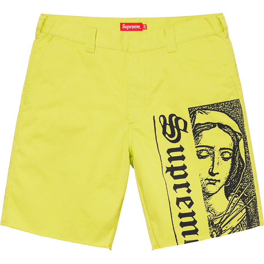 Supreme Mary Work Short Hi‑Vis Yellow - Novelship