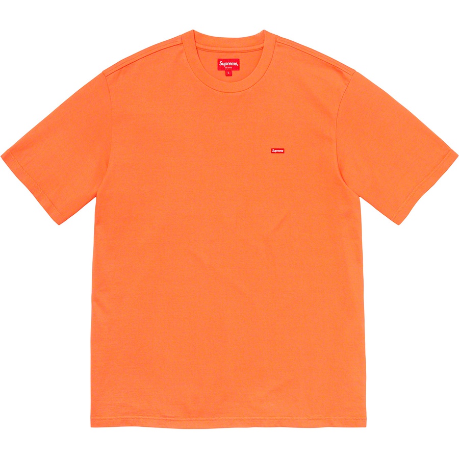 Orange supreme outlet box logo tee