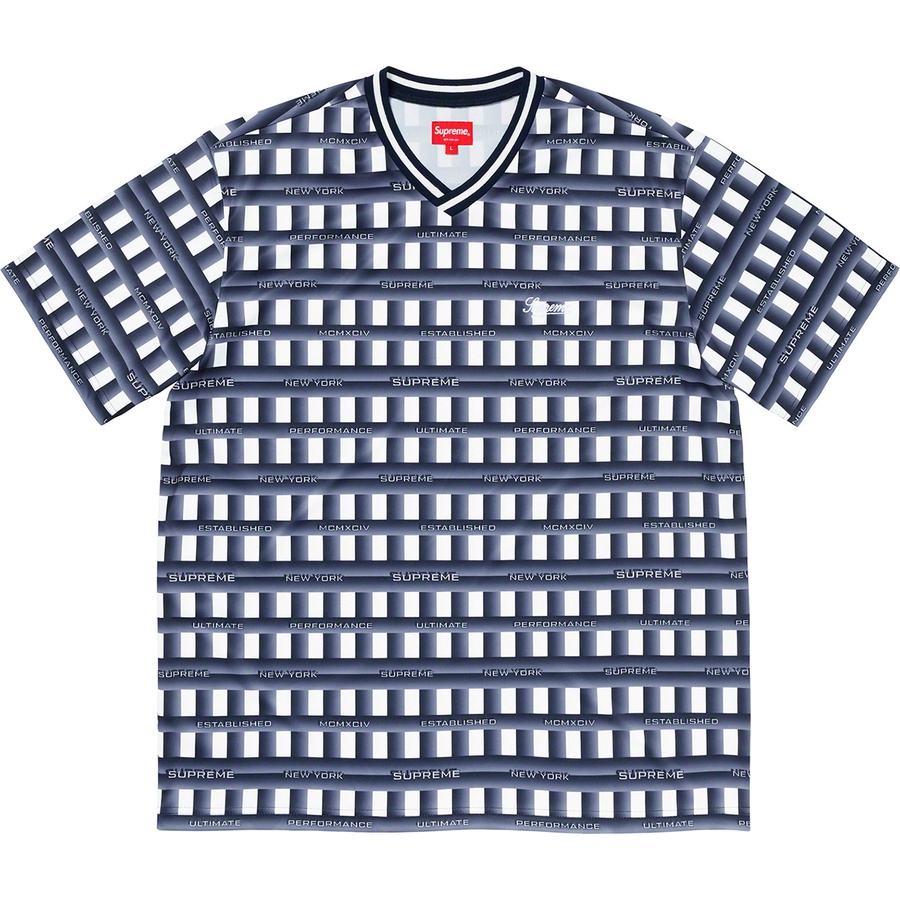 supreme checkered soccer jersey