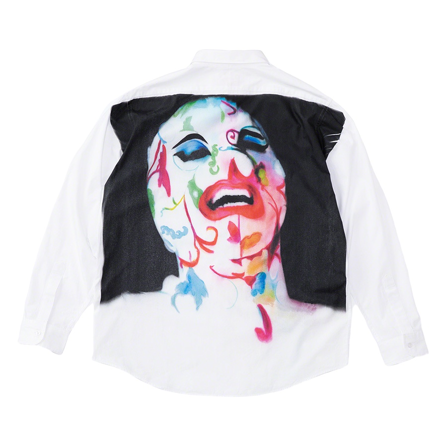 Supreme Leigh Bowery Airbrushed Shirt White - Novelship